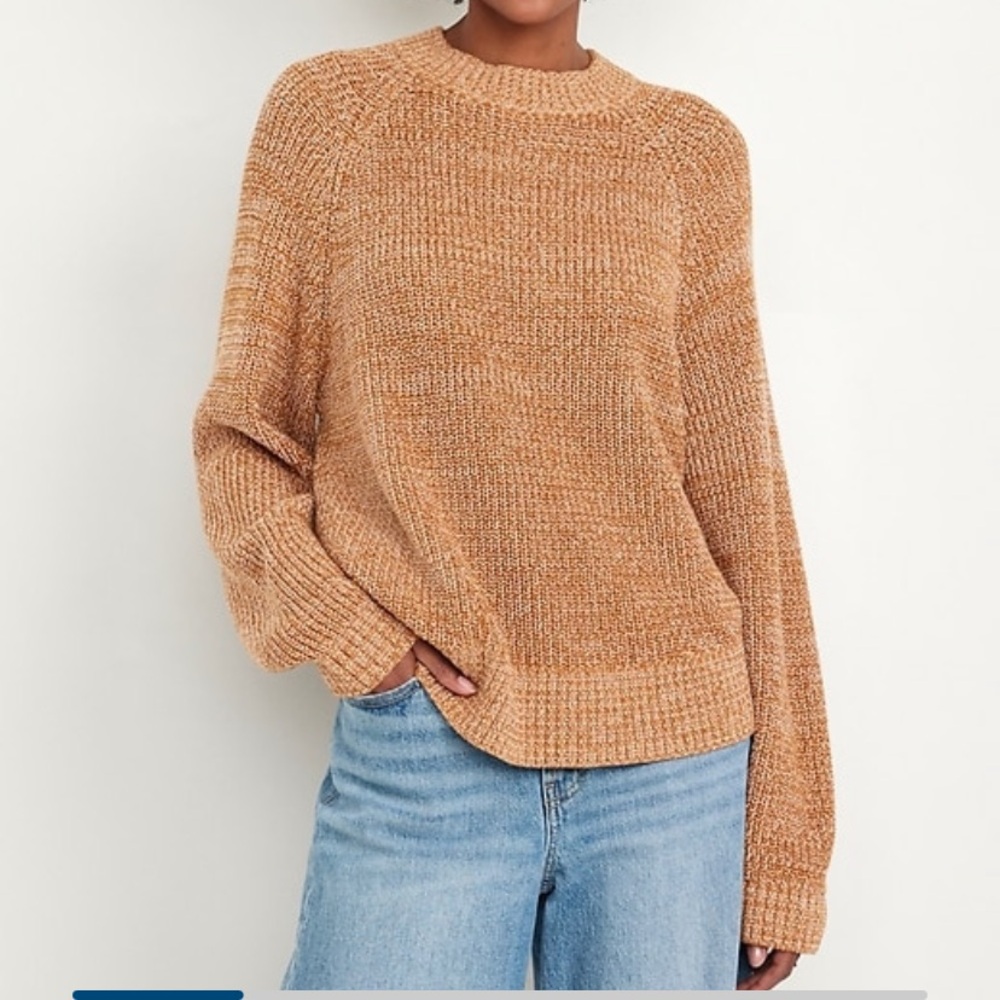 Old Navy shaker stitch sweater sly fox size Medium NWT